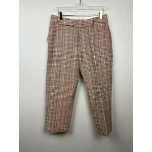 Marni Tan Plaid Capri Pants - size EU 40 US M
